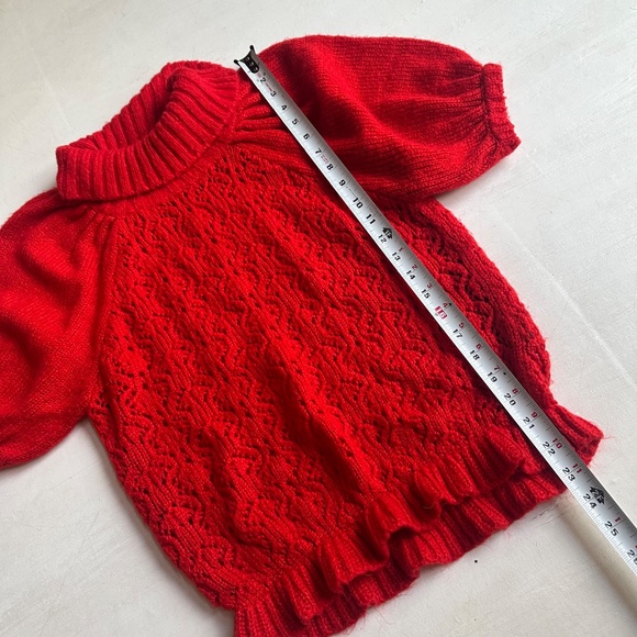 For Love and Lemons Francois Puff Sleeve Pointelle sweater - Picture 3 of 8